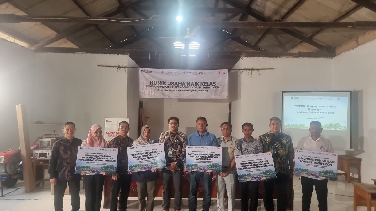 Jasa Raharja Dukung Pengembangan UMKM dan Layanan Kesehatan melalui Klinik Usaha Naik Kelas di Pringsewu