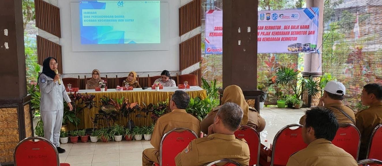 Jasa Raharja dan Samsat Perkuat Pemahaman Kepala Desa tentang Kesamsatan dan Layanan Bapak Desa di Kecamatan Dau Jasa Raharja dan Samsat Perkuat Pemahaman Kepala Desa tentang Kesamsatan dan Layanan Bapak Desa di Kecamatan Dau
