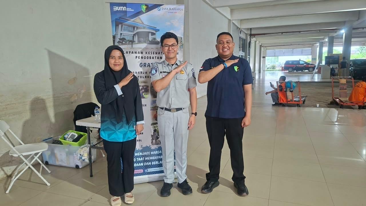 Kolaborasi dengan Sidokkes Polresta Barelang, Jasa Raharja Kepri Sediakan Pengecekan Kesehatan Gratis di Pelabuhan Domestik Punggur Batam Kolaborasi dengan Sidokkes Polresta Barelang, Jasa Raharja Kepri Sediakan Pengecekan Kesehatan Gratis di Pelabuhan Domestik Punggur Batam